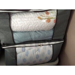 2 Pack Foldable Large Storage Bags 28 x 20 x 12 (L x W x H) inch for Comforter